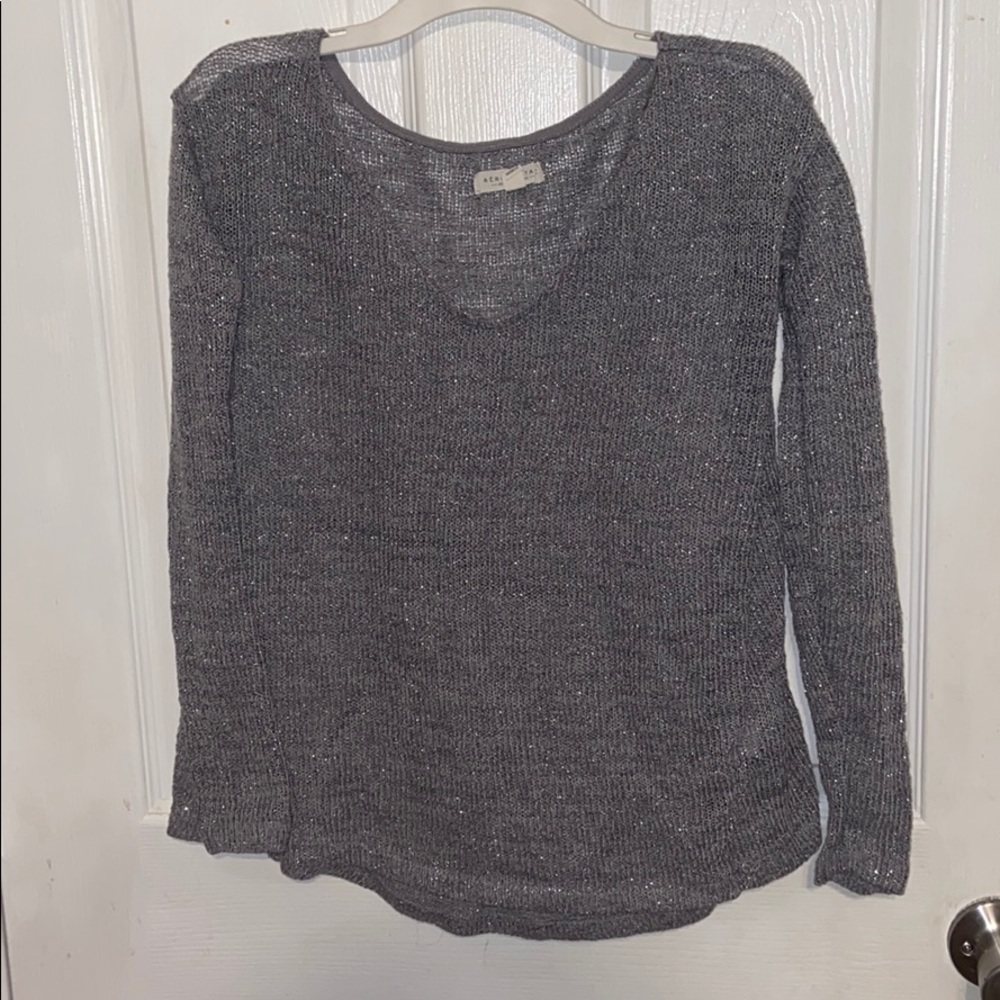 🤍4/$15 Silver long sleeve